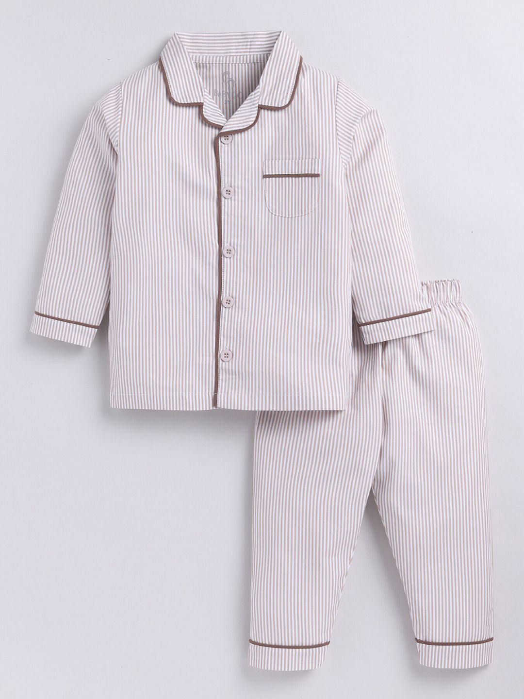 BABY GO Kids Printed Shirt With Pyjamas