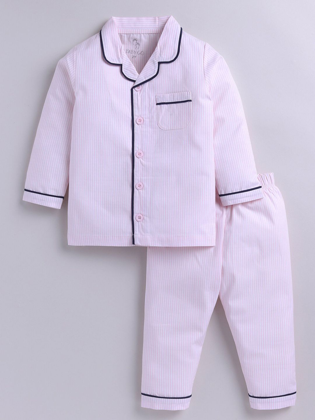 BABY GO Kids Printed Shirt With Pyjamas