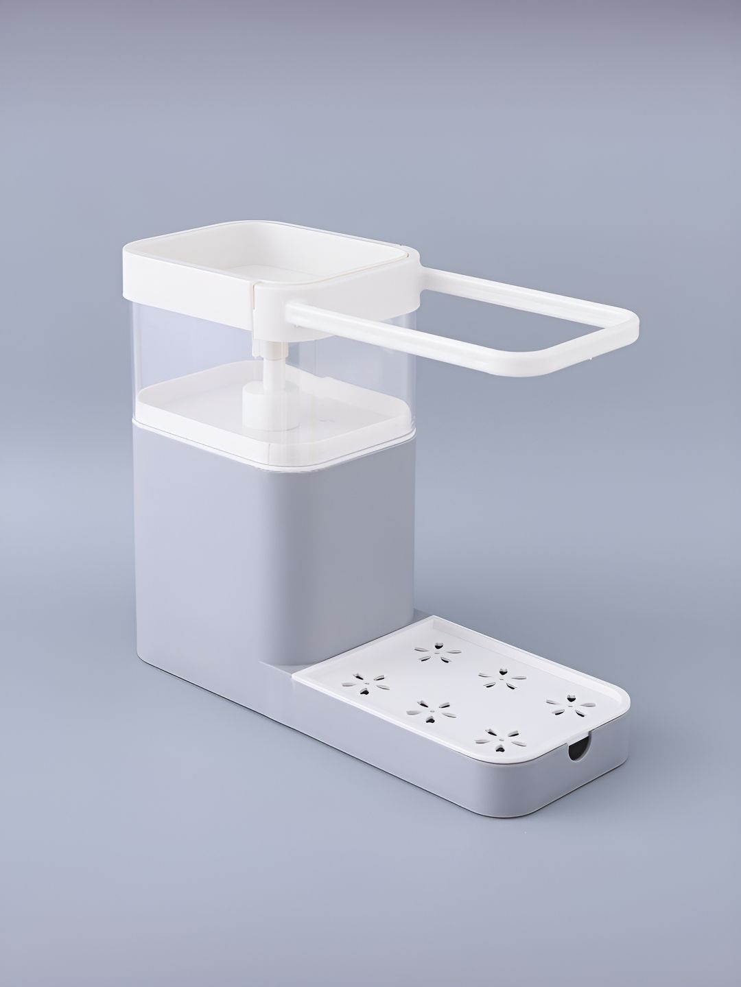 UMAI Grey & White Textured Bath Accessories Set