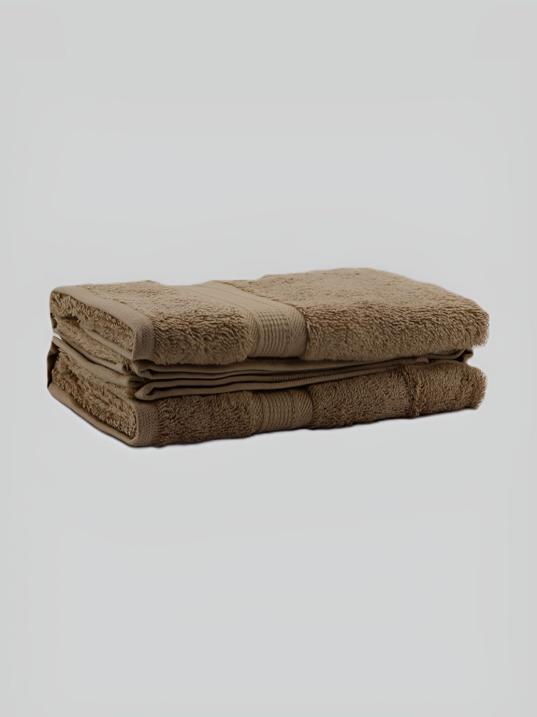 BOMBAY DYEING Santino Coffee Brown 2 Pieces 550 GSM Pure Cotton Hand Towels