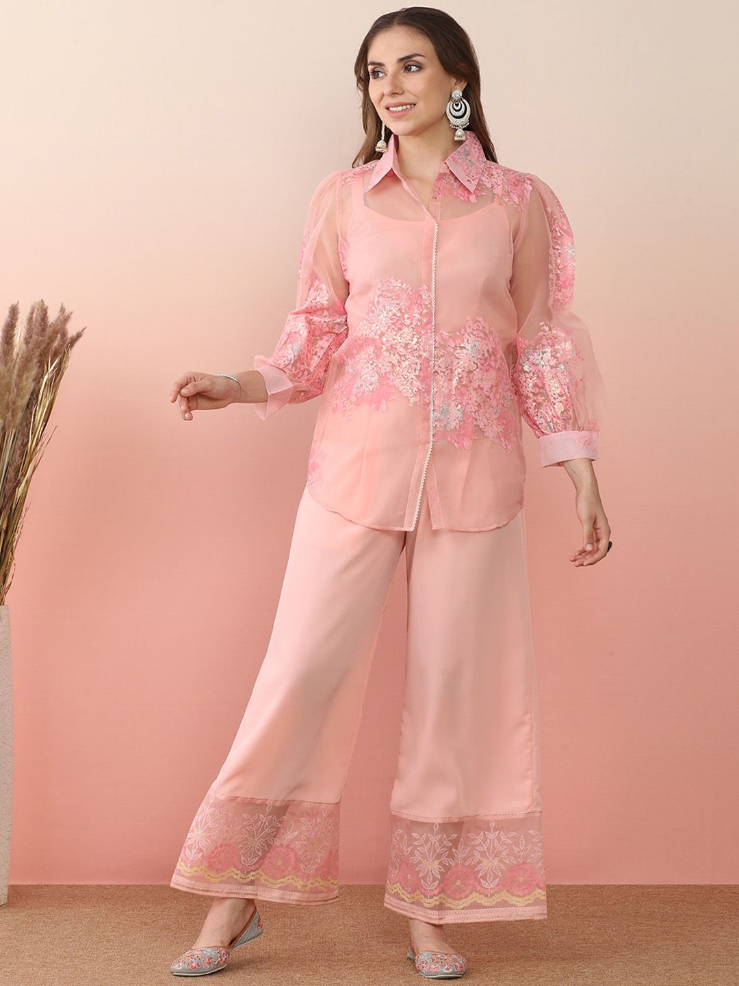 CARLA 撥水 2way silky over shirt ピンク - メルカリ CARLA 撥水 2way