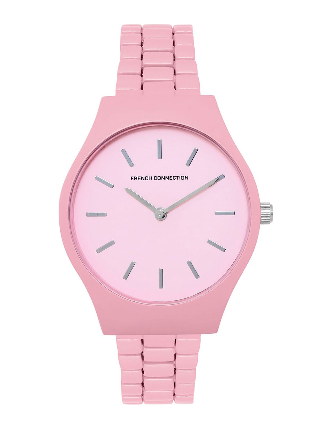 French Connection Women Stainless Steel Bracelet Style Straps Analogue Watch FCS05P