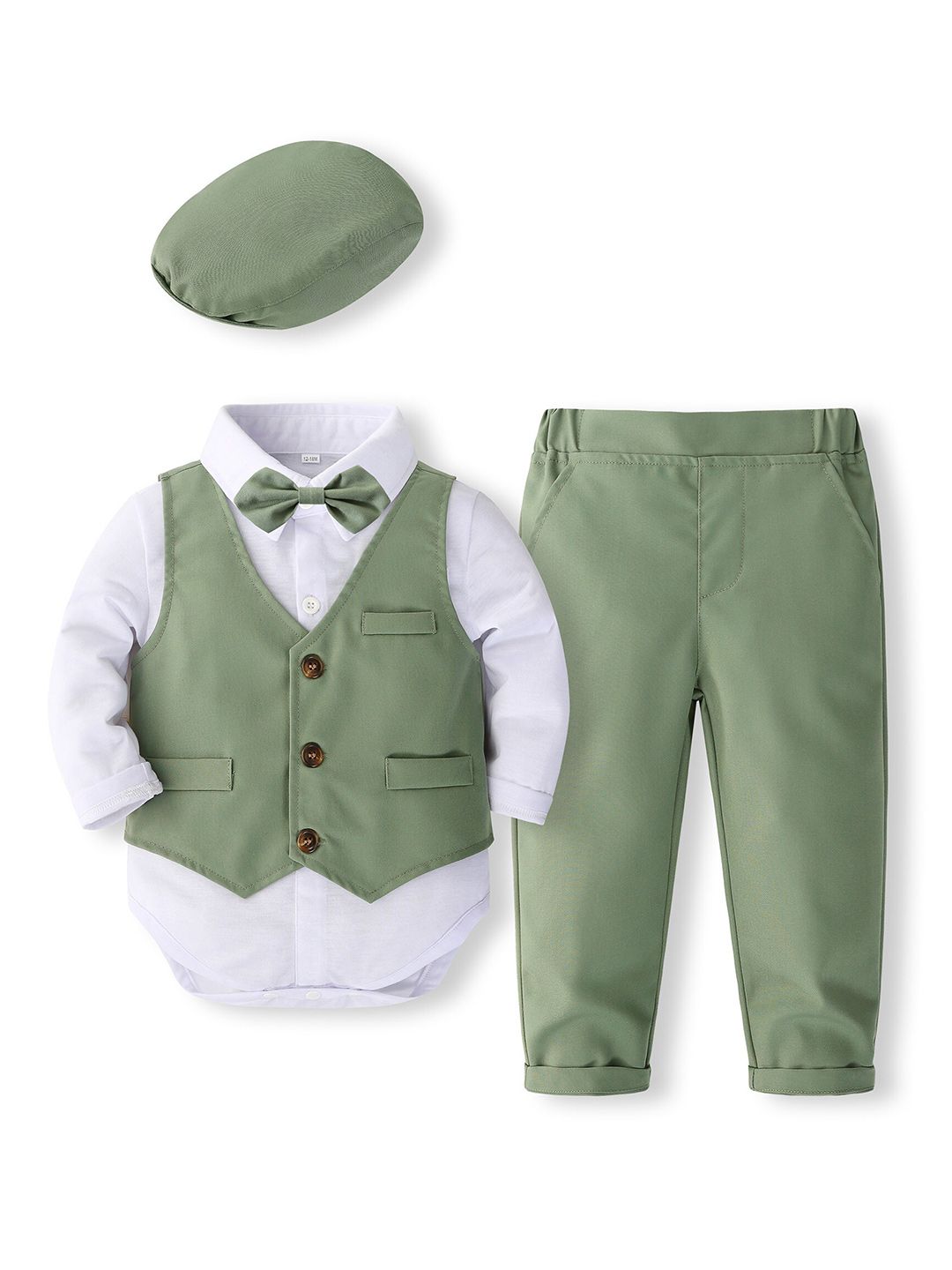 StyleCast x Revolte Boys Shirt And Trousers With Waistcoat Suit Set deal from myntra StyleCast x Revolte Boys Shirt And Trousers With Waistcoat Suit Set deal from myntra
