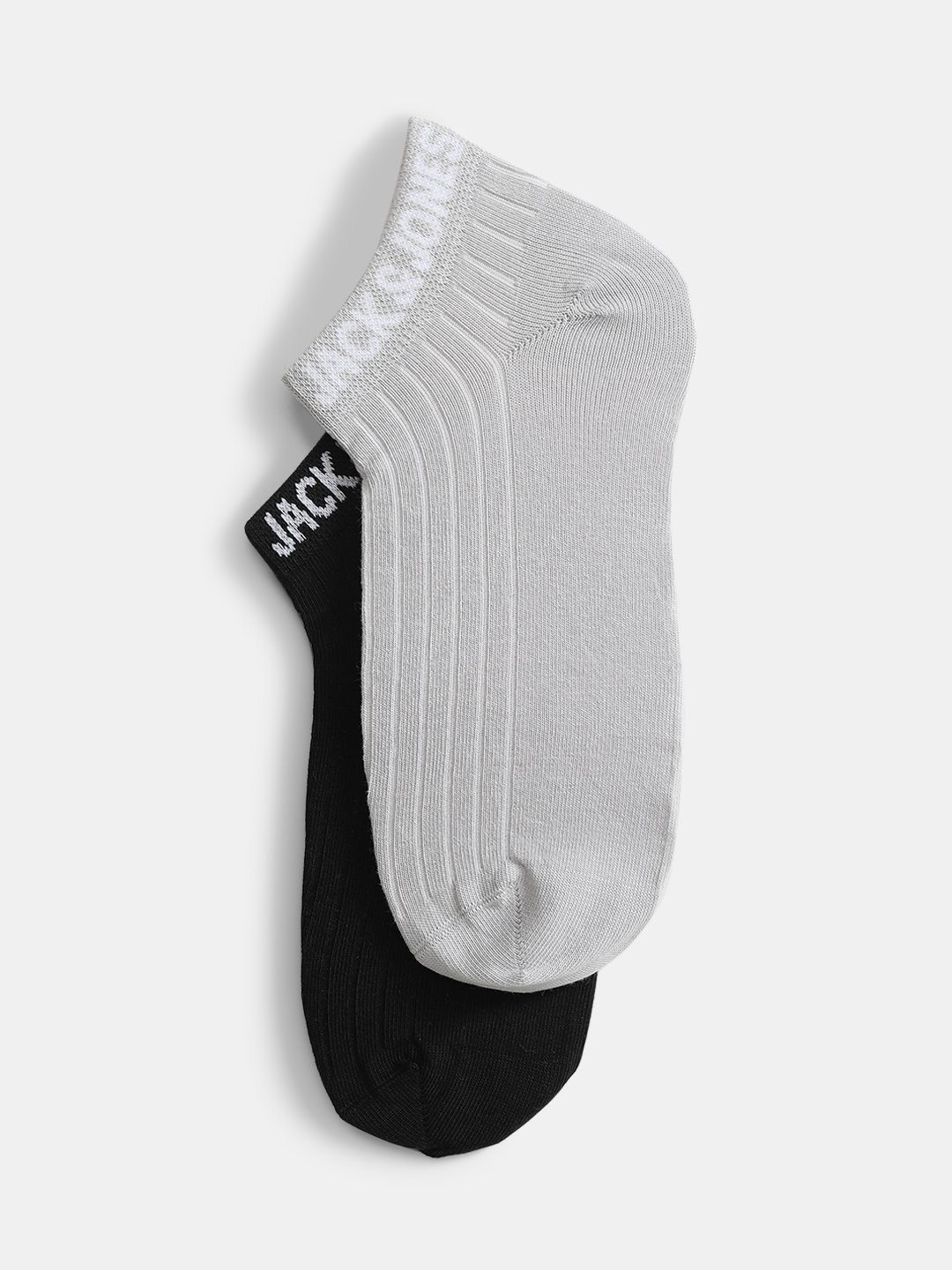 Jack & Jones Men Pack Of 2 Self Design Ankle Length Socks