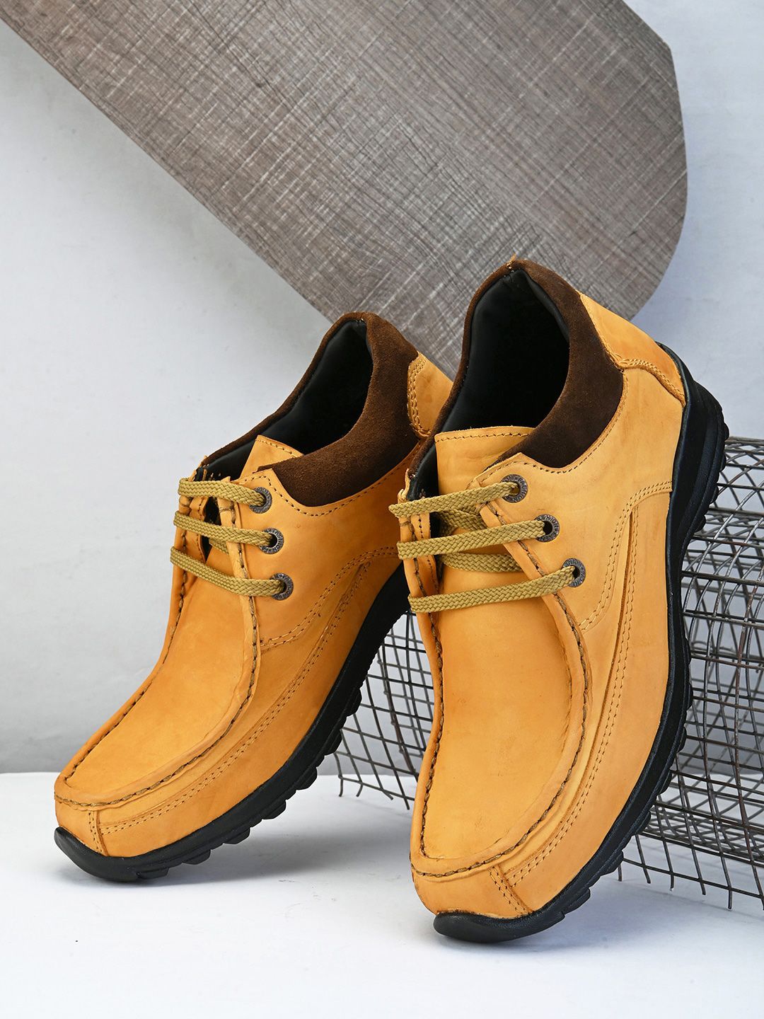 IMCOLUS Men Leather Sneakers