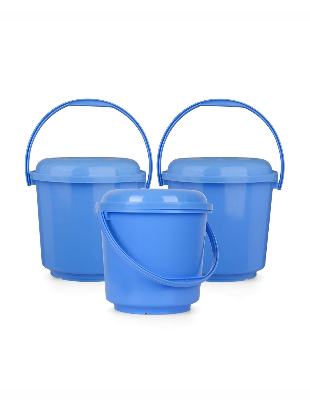 Kuber Industries Blue 3 pieces Bath Accessories Set