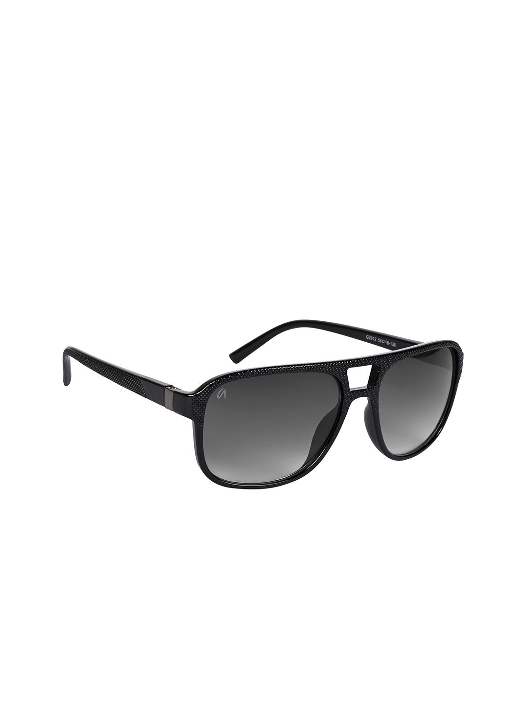 AISLIN Men Wayfarer Sunglass with UV Protected Lens ES_13518-95-AS-2012-GRY-BLK-WFWA