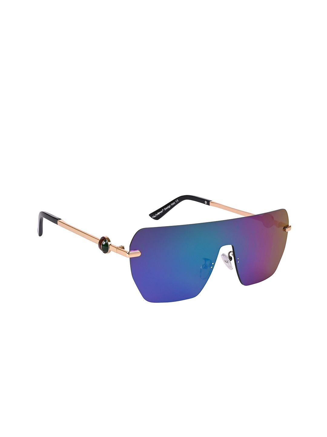 NuVew Unisex UV Protected Wayfarer Sunglasses ES_16627-34-NW-2337-fGRBL-GLGR-WFRT