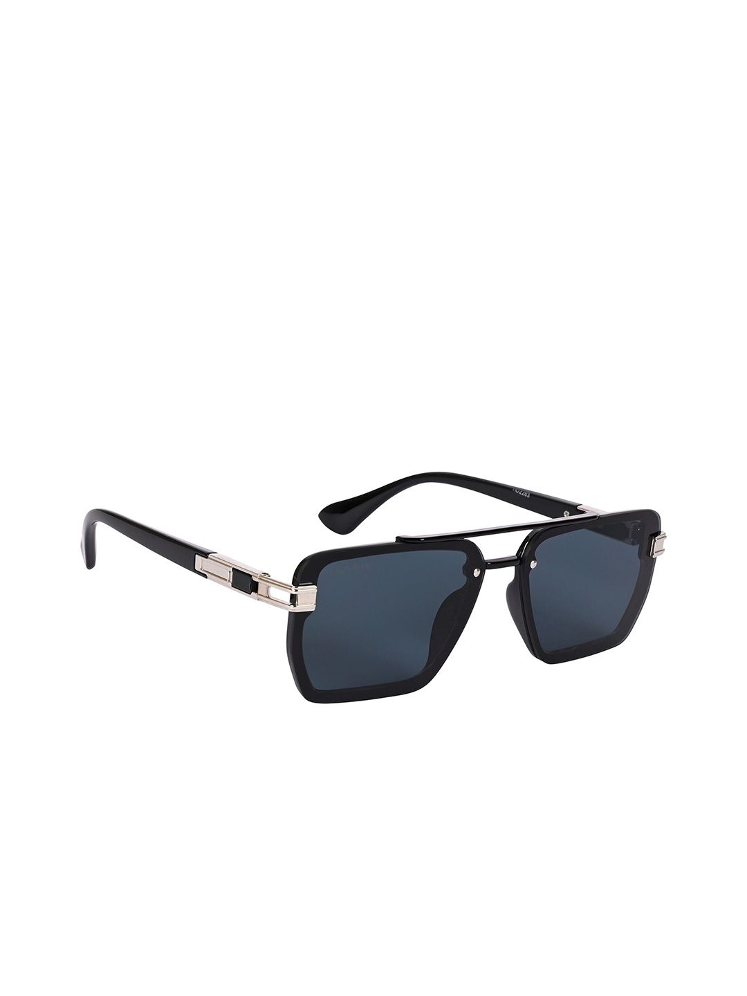 NuVew Unisex Wayfarer Sunglasses with UV Protected Lens ES_15632-32-NW-HD2283-BLK-BKST-WF