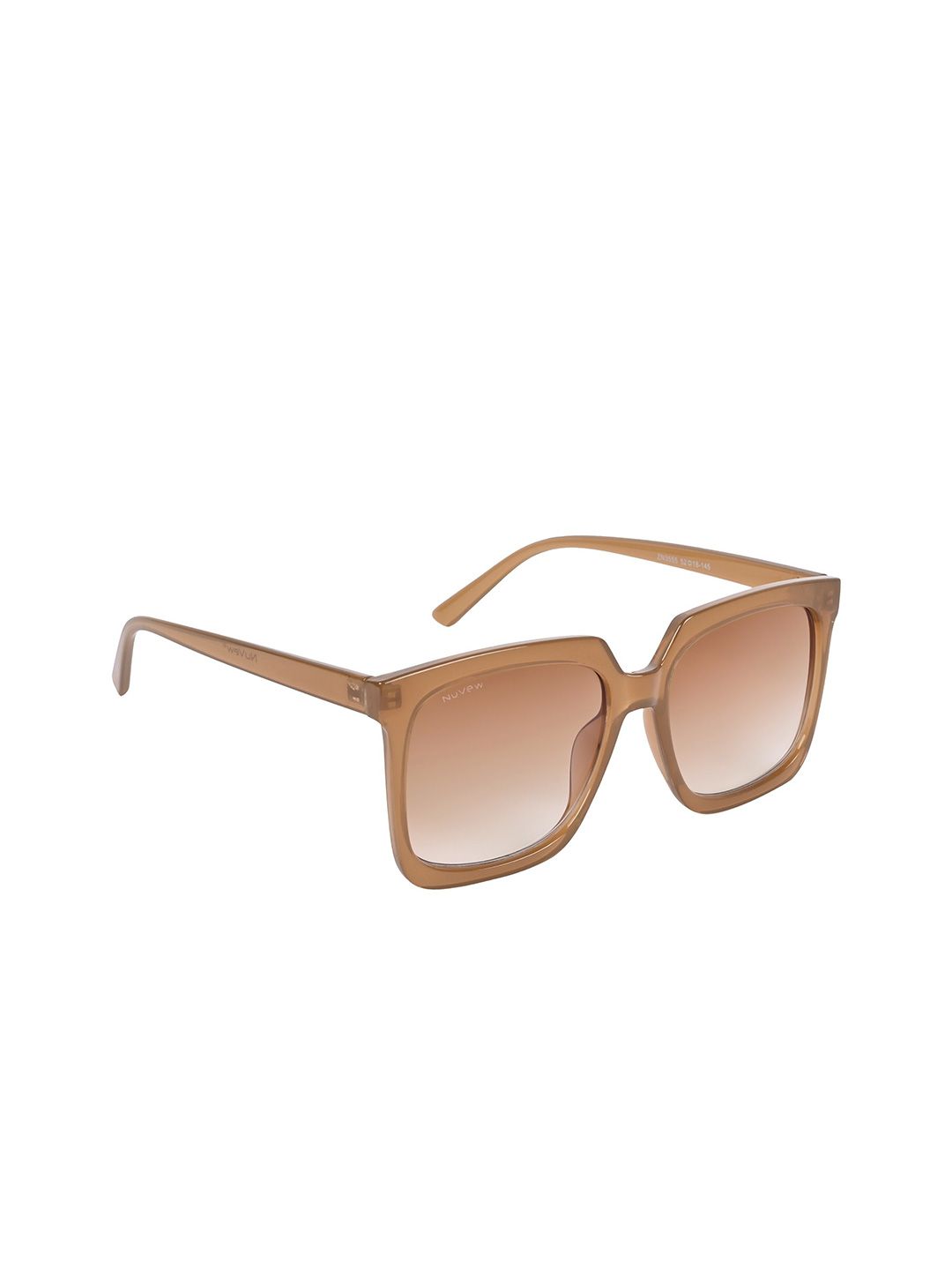 NuVew Unisex Oversized Sunglasses with UV Protected Lens-ES_16475-32-NW-3555-BRW-BEG-OSWF