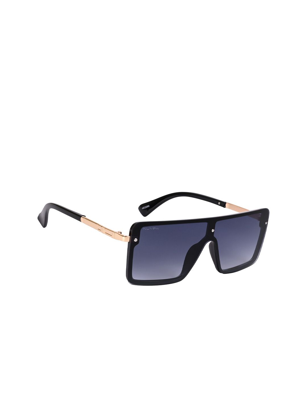 NuVew Unisex Wayfarer Sunglasses with UV Protected Lens ES_15636-32-NW-HD2289-GRY-BKGL-WF