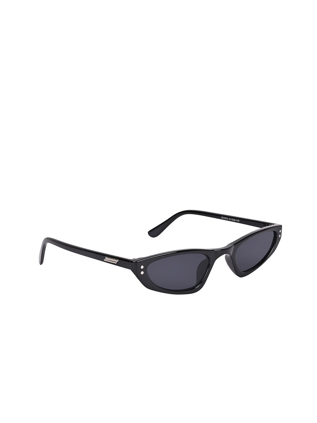 NuVew Unisex Cateye Sunglasses with UV Protected Lens ES_16471-32-NW-3553-BLK-BLK-CE