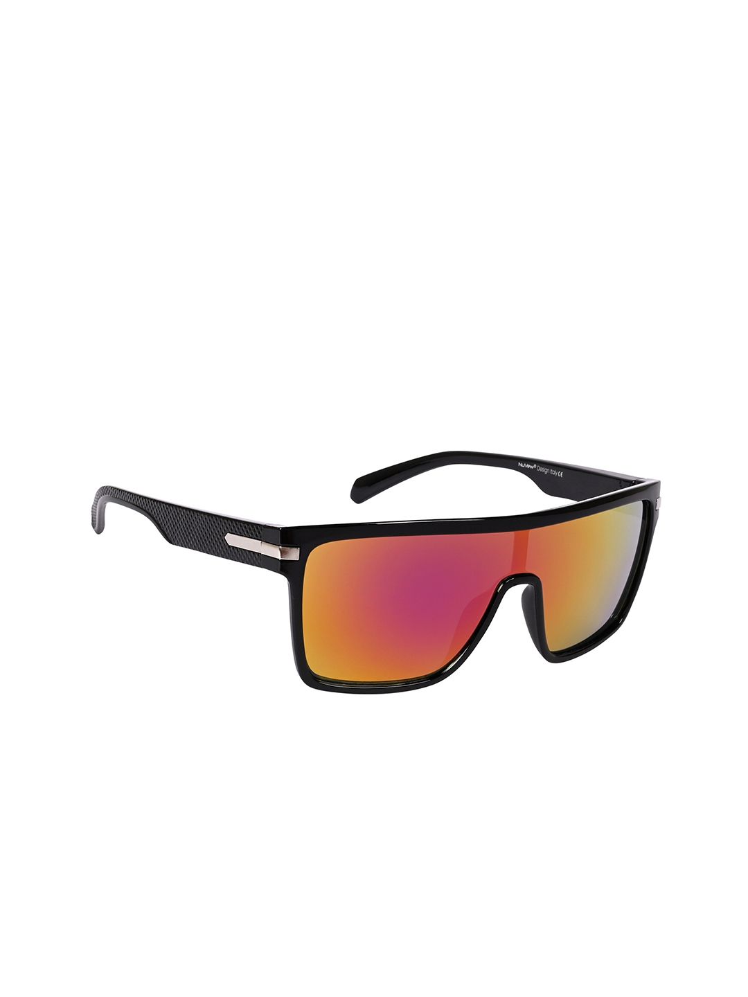 NuVew Unisex Sports Sunglasses with UV Protected Lens-ES_16619-34-NW-AL9811-fPRGL-BLK-SPWA