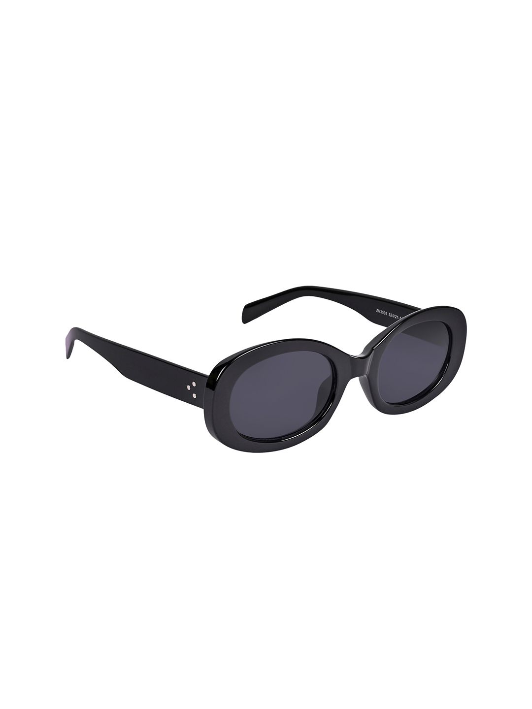 NuVew Unisex Oval Sunglasses with UV Protected Lens-ES_16457-32-NW-3535-BLK-BLK-OV