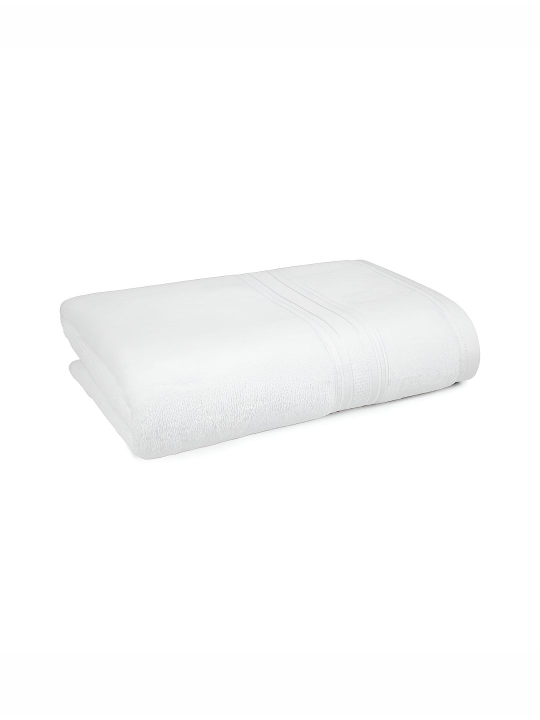 MYTRIDENT White Cotton 500 GSM Bath Towel