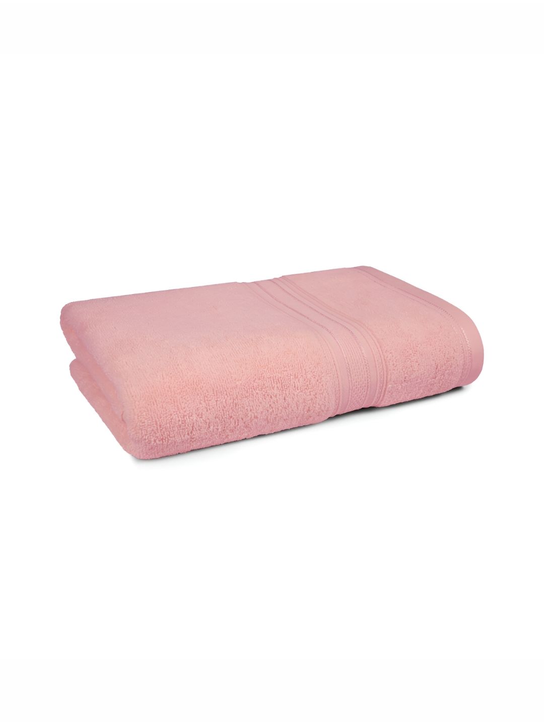 MYTRIDENT Pink Cotton 500 GSM Bath Towel