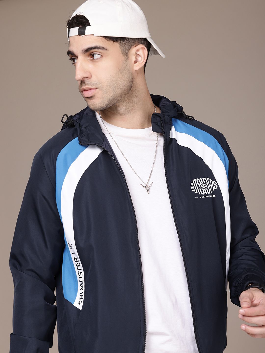 The Roadster Life Co. Colourblocked Open Front Casual Jacket