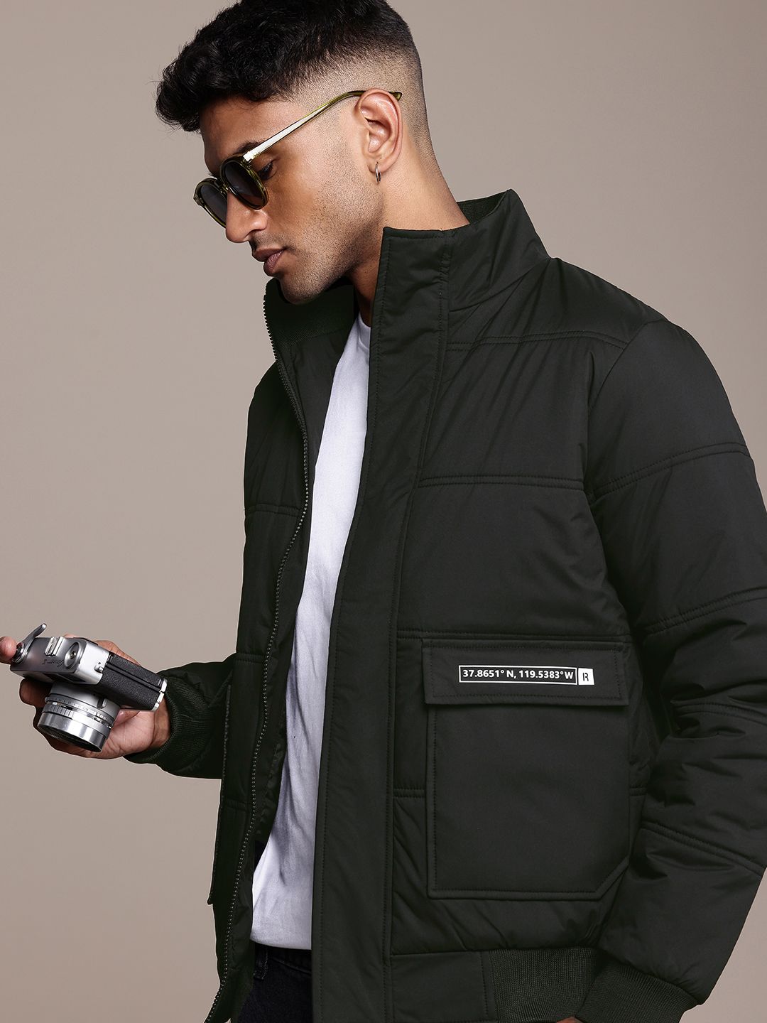 The Roadster Life Co. Mock Collar Padded Jacket