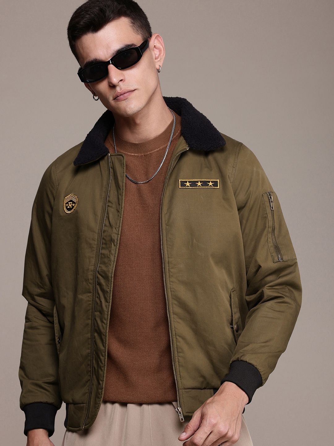 The Roadster Life Co. Pure Cotton Bomber Jacket
