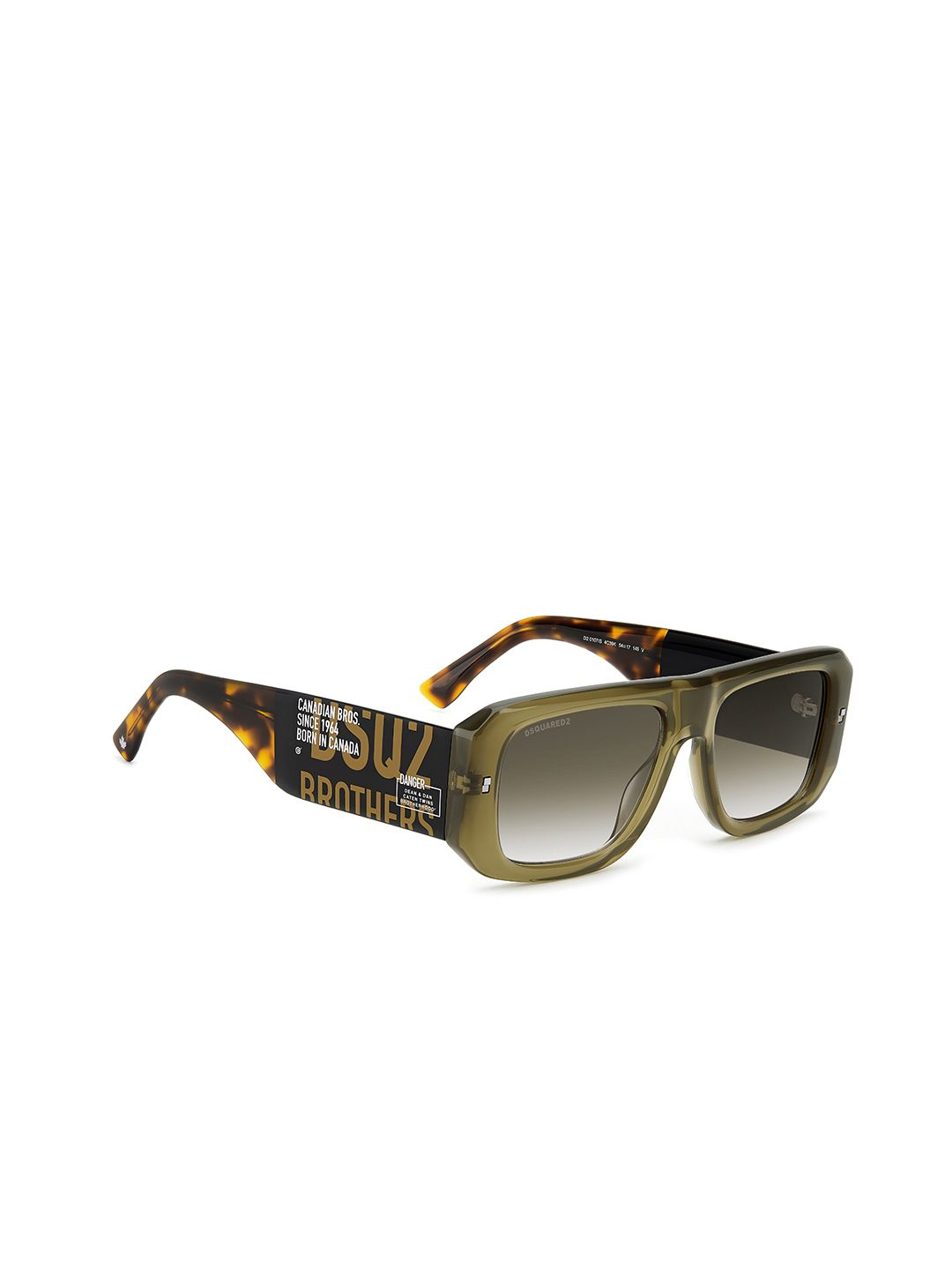 Dsquared2 Men Rectangle Sunglasses with UV Protected Lens 2065304C3549K