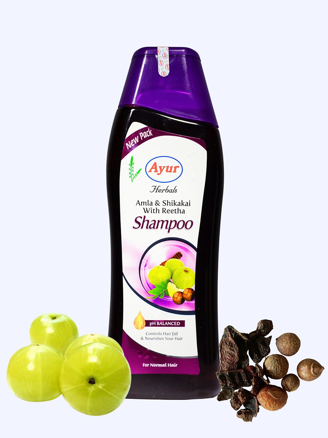 AYUR HERBALS Amla & Shikakai Shampoo With Reetha - 500ml