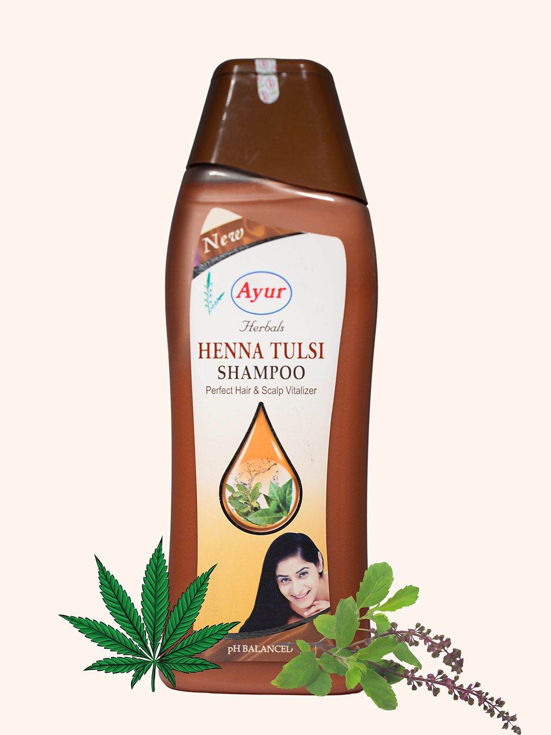 AYUR HERBALS Henna Tulsi Shampoo - 500ml