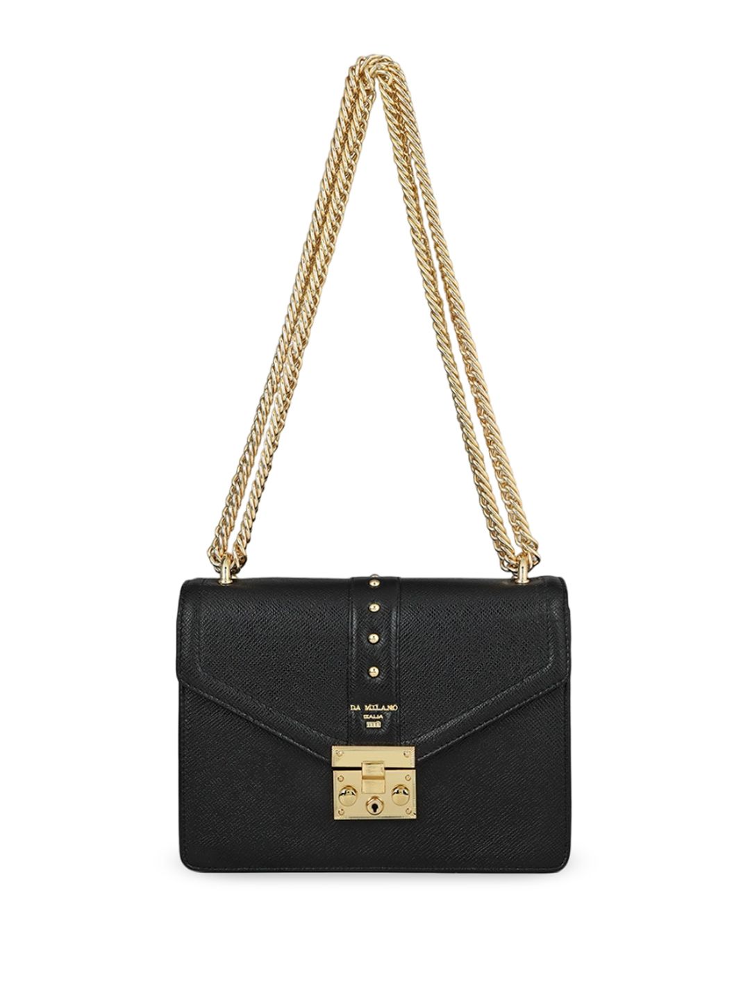 Leather Sling Bag Da Milano Textured Leather Sling Bag