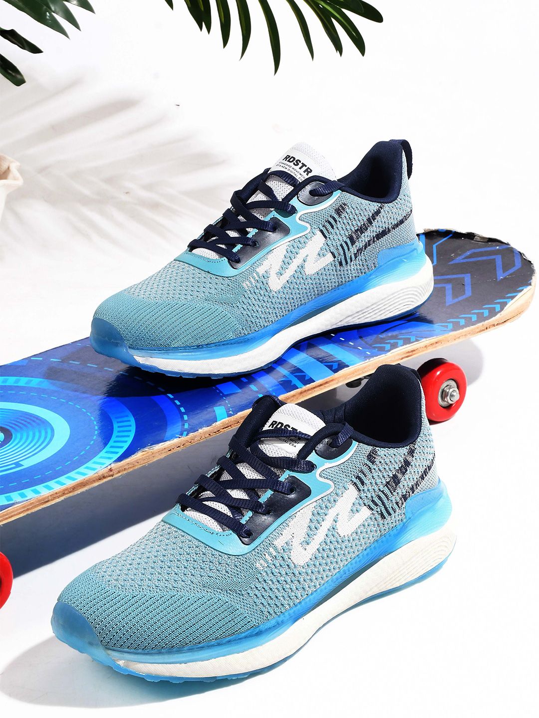 The Roadster Lifestyle Co. Men Textured Lace-Up Running Sports Shoes