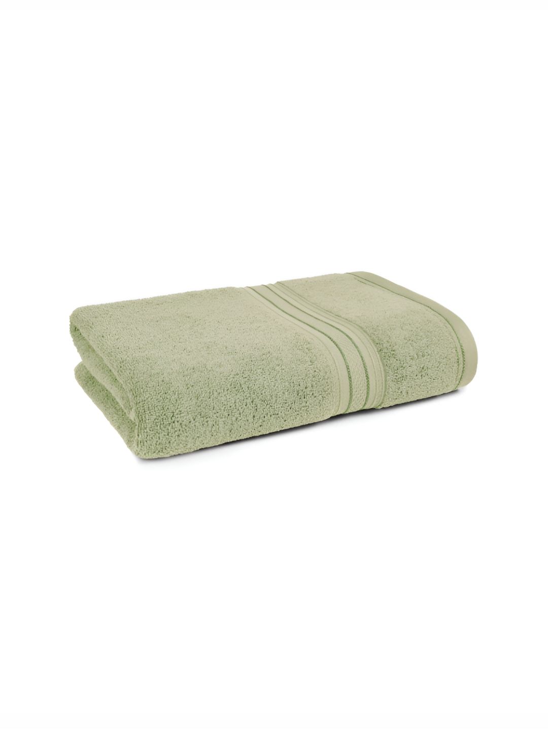 MYTRIDENT Green Cotton 500 GSM Bath Towel