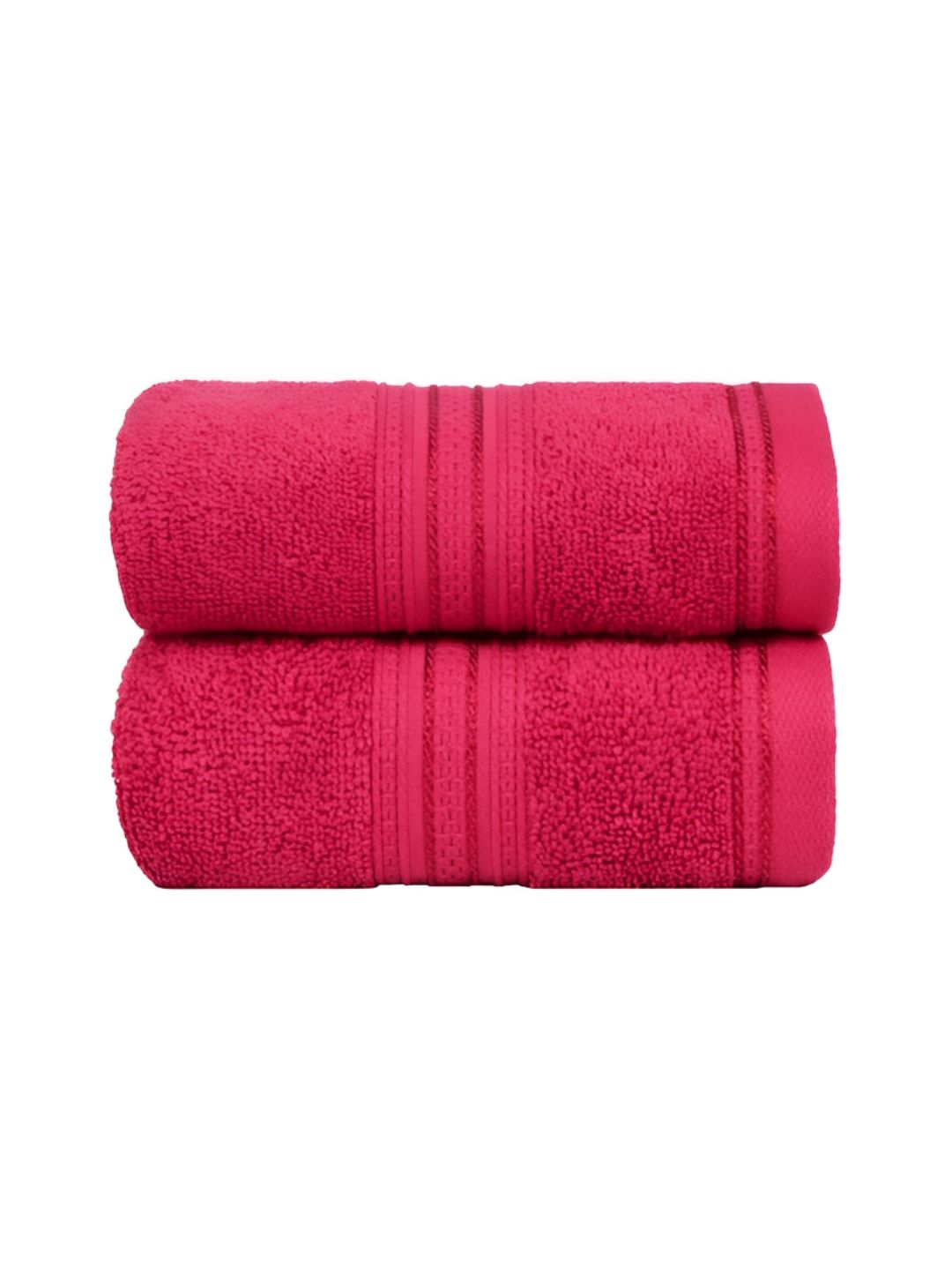 MYTRIDENT Pink 2 Pieces Pure Cotton 525 GSM Hand Towels