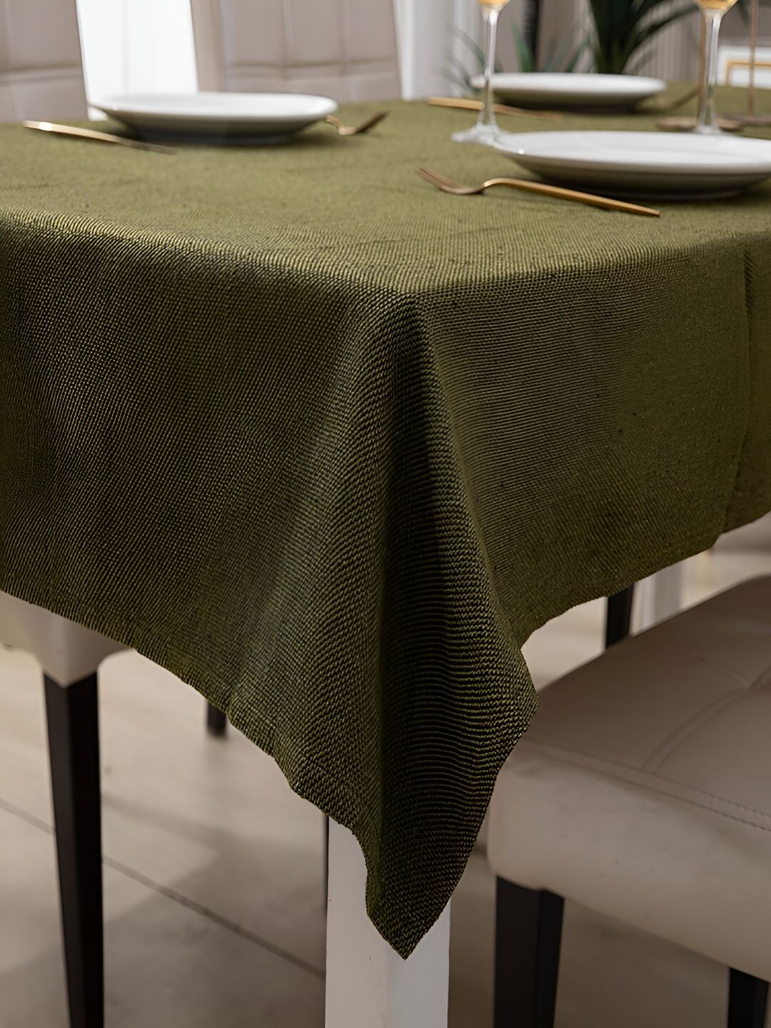 HOKIPO Green 8 Seater Rectangle Table Cover