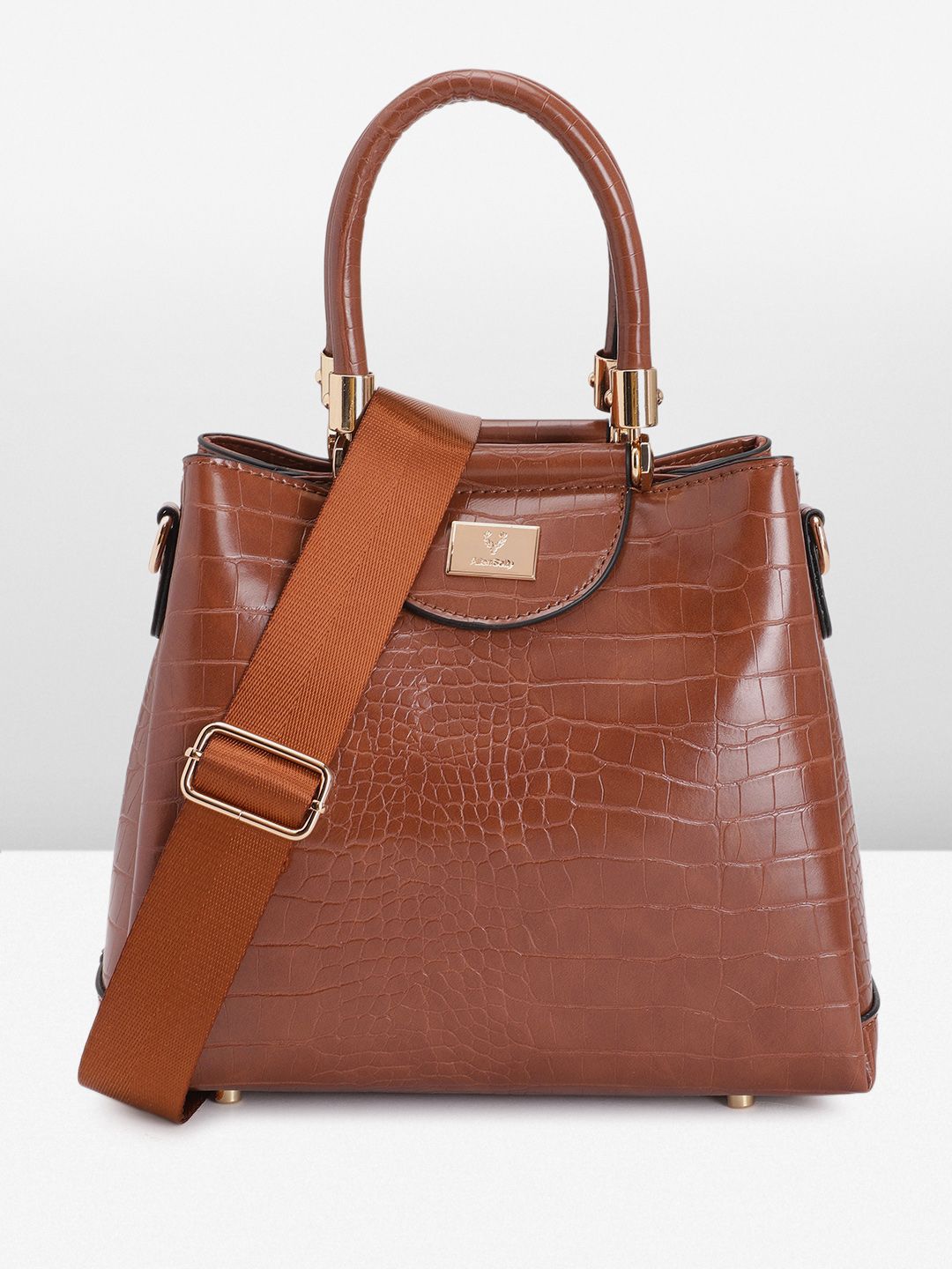 Allen Solly Allen Solly Animal Textured Handheld Bag