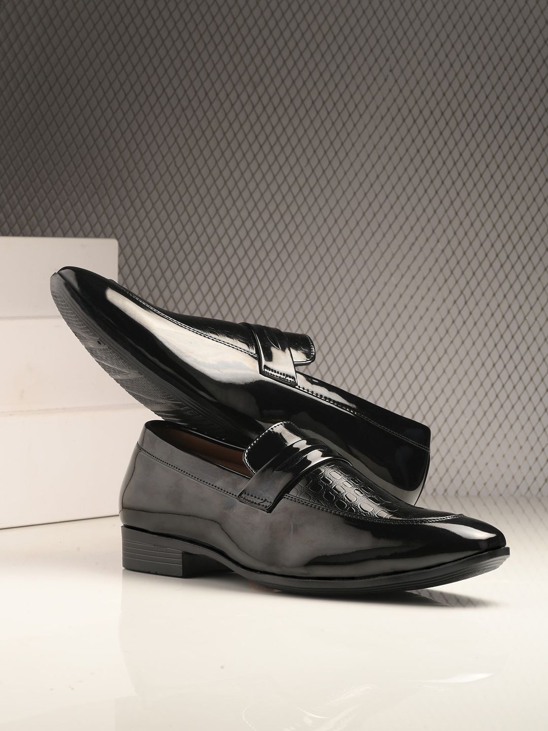 HERE&NOW Men PU Formal Loafers Shoes