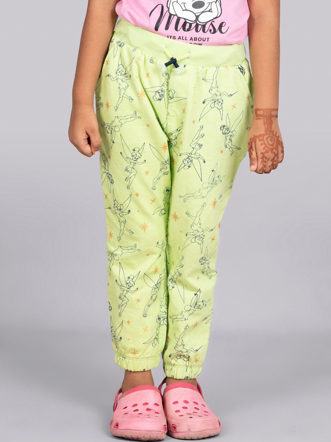Zalio Zalio Girls Disney Princess Printed Pure Cotton Joggers