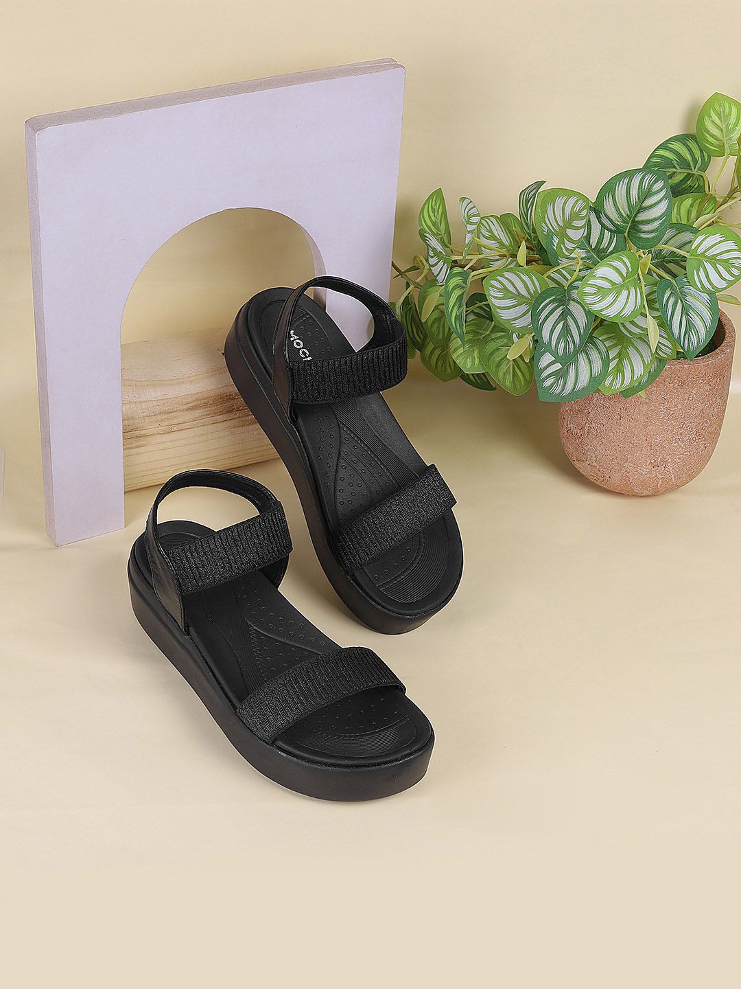 Mochi Open Toe Flatform Heels