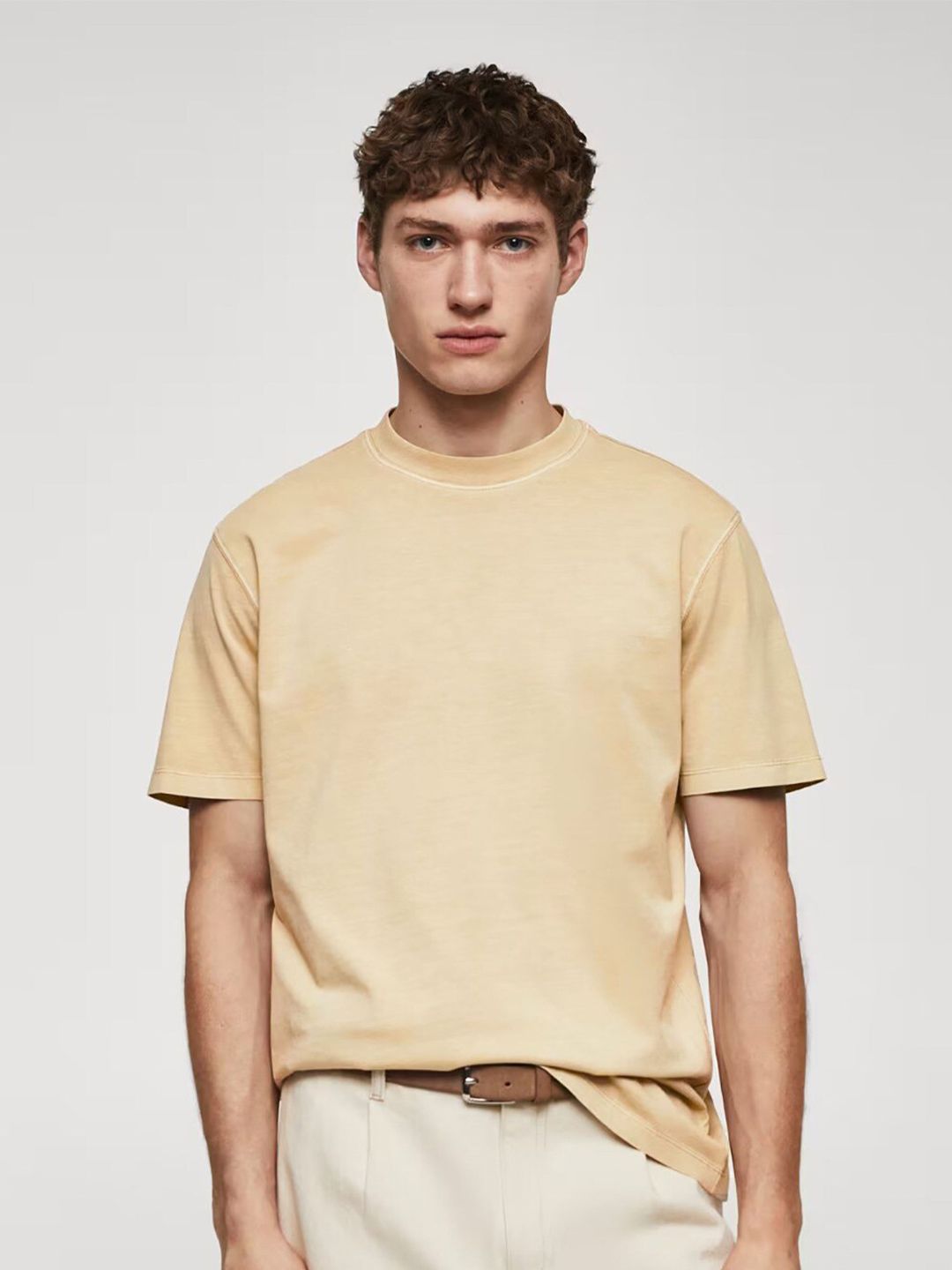 MISCHIEF MONKEY Round Neck Cotton Oversized T-shirt