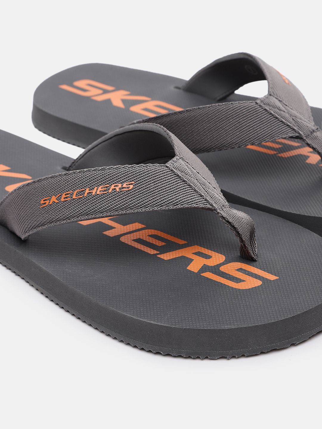Buy Skechers Men Brand Logo Printed Thong Flip-Flops - Flip Flops
