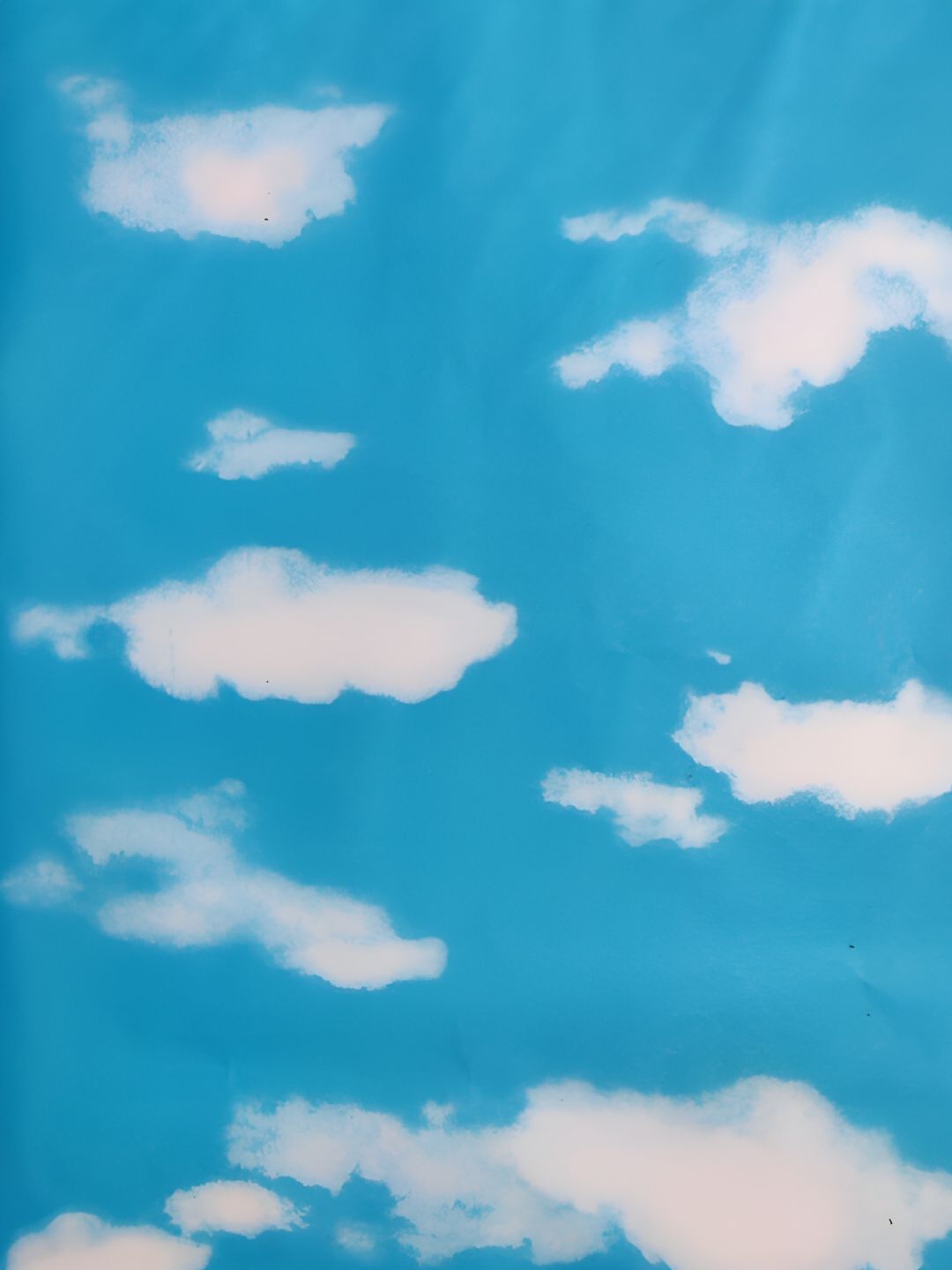 Jaamso Royals Jaamso Royals Blue & White Clouds Design Waterproof & Self Adhesive Window Sticker