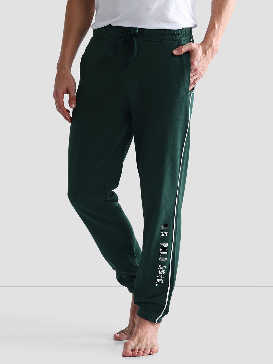 U.S. Polo Assn. Men Printed Pure Cotton Lounge Pant