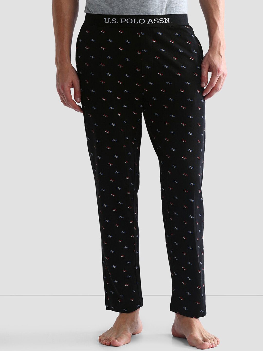 U.S. Polo Assn. Men Printed Cotton Lounge Pant