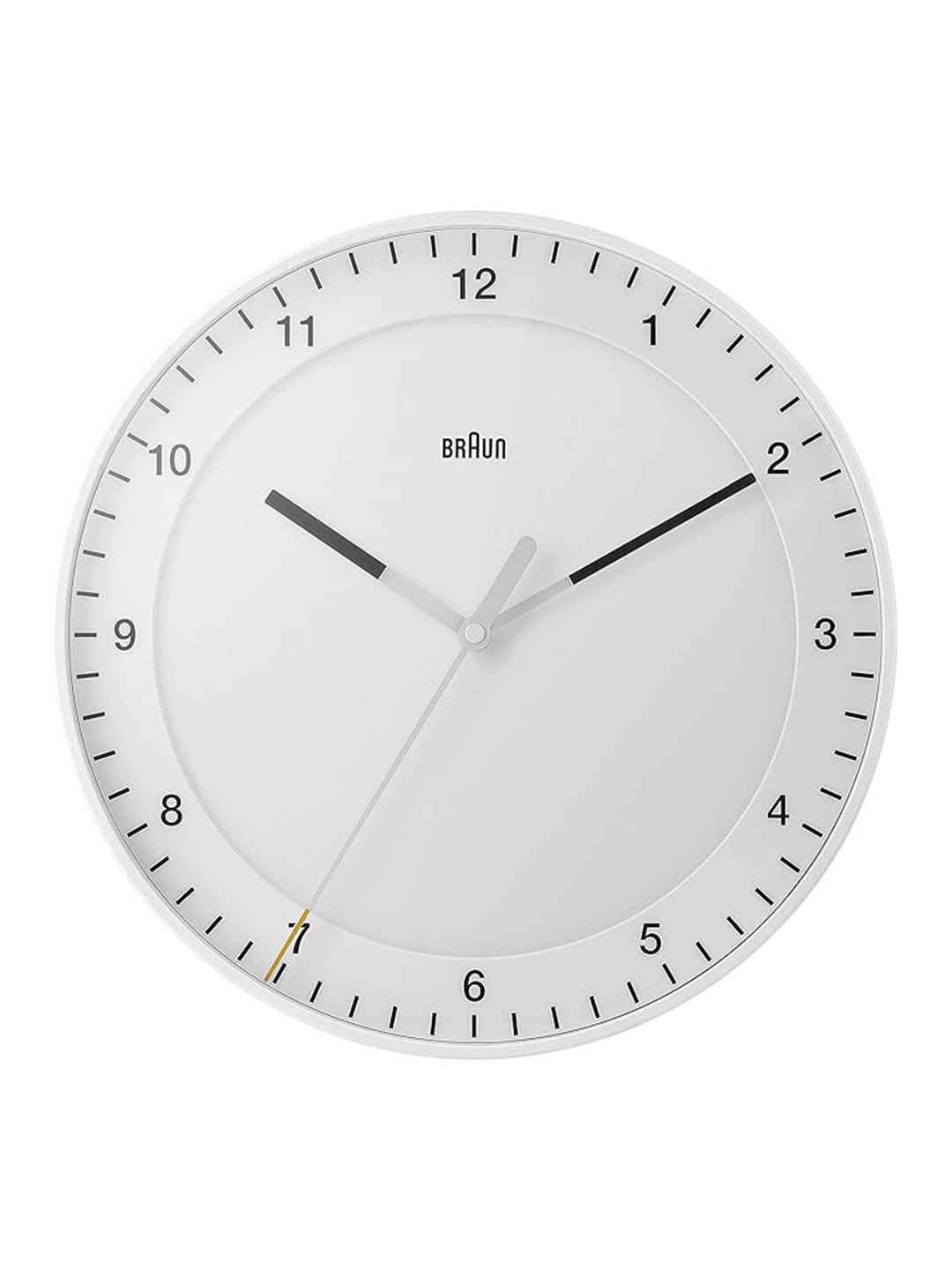 Braun White Contemporary Round Shaped Wall Clock