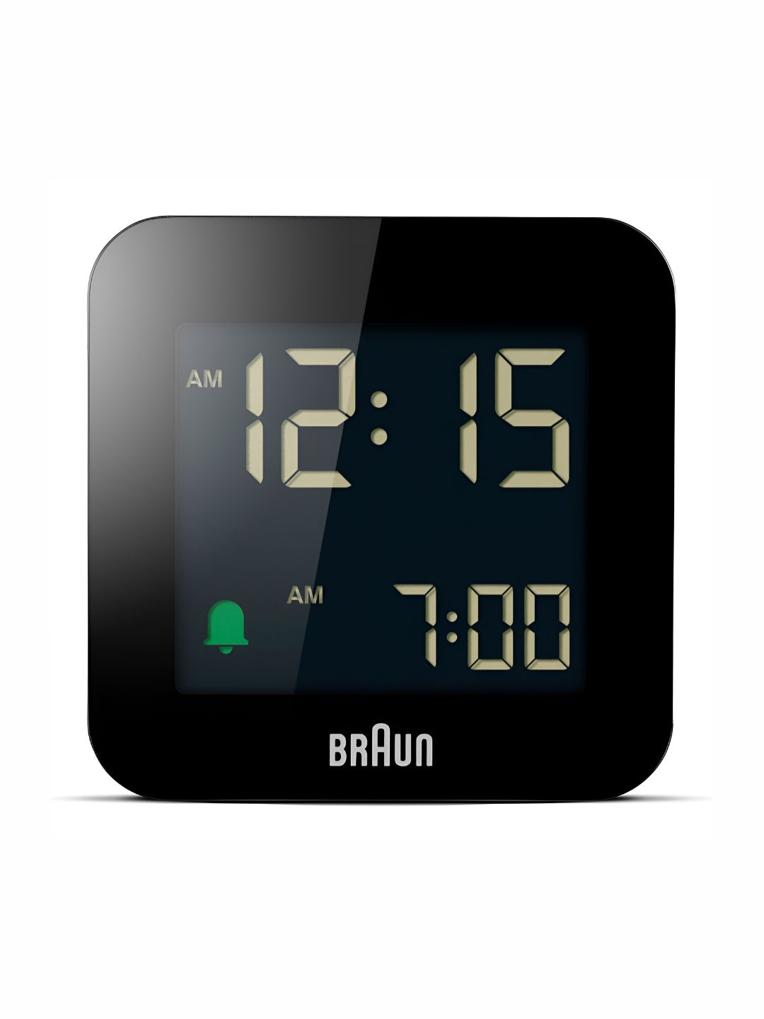 Braun Black Contemporary Square Shaped Alarm Clock