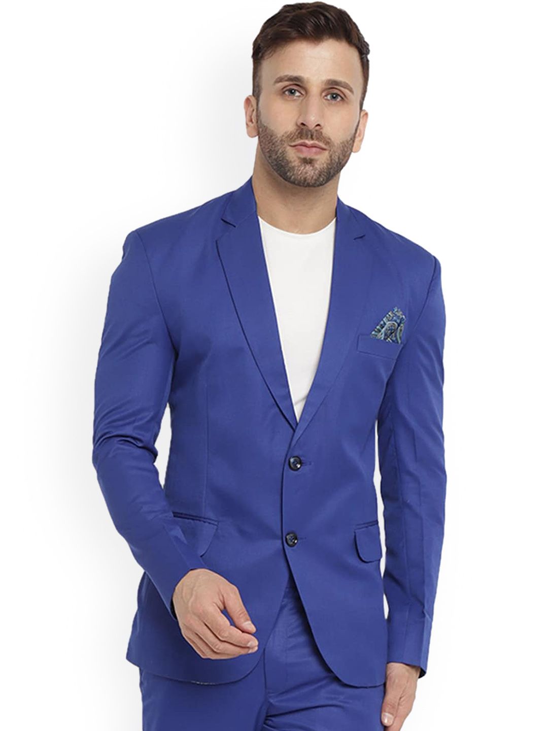 REFULGENT Notched Lapel Single-Breasted Casual Blazer