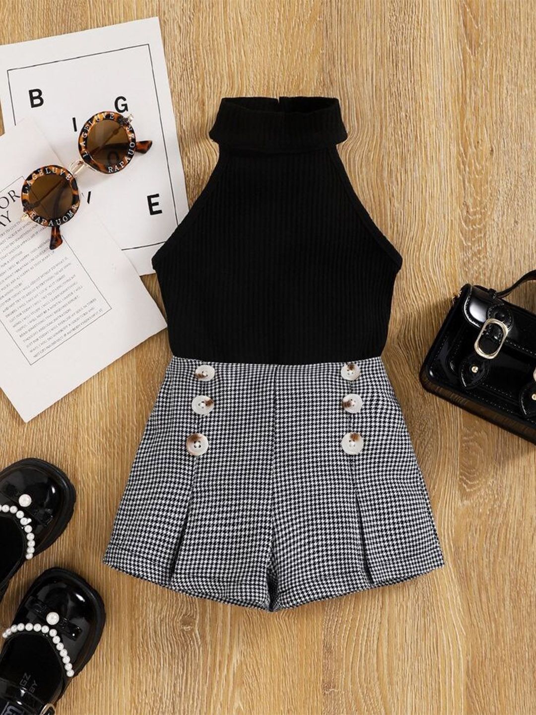 DEL LUNA Girls Top With Skirt deal from myntra