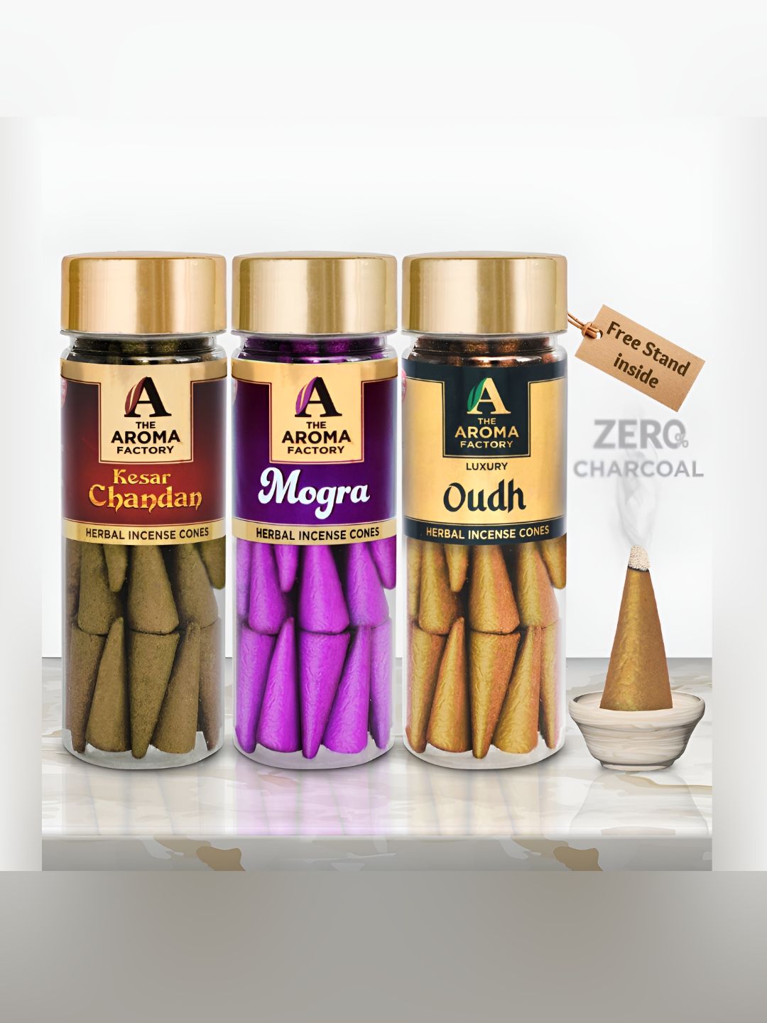 The Aroma Factory Wood 3 Piece Scented Ganesh Chaturthi Incense Sticks