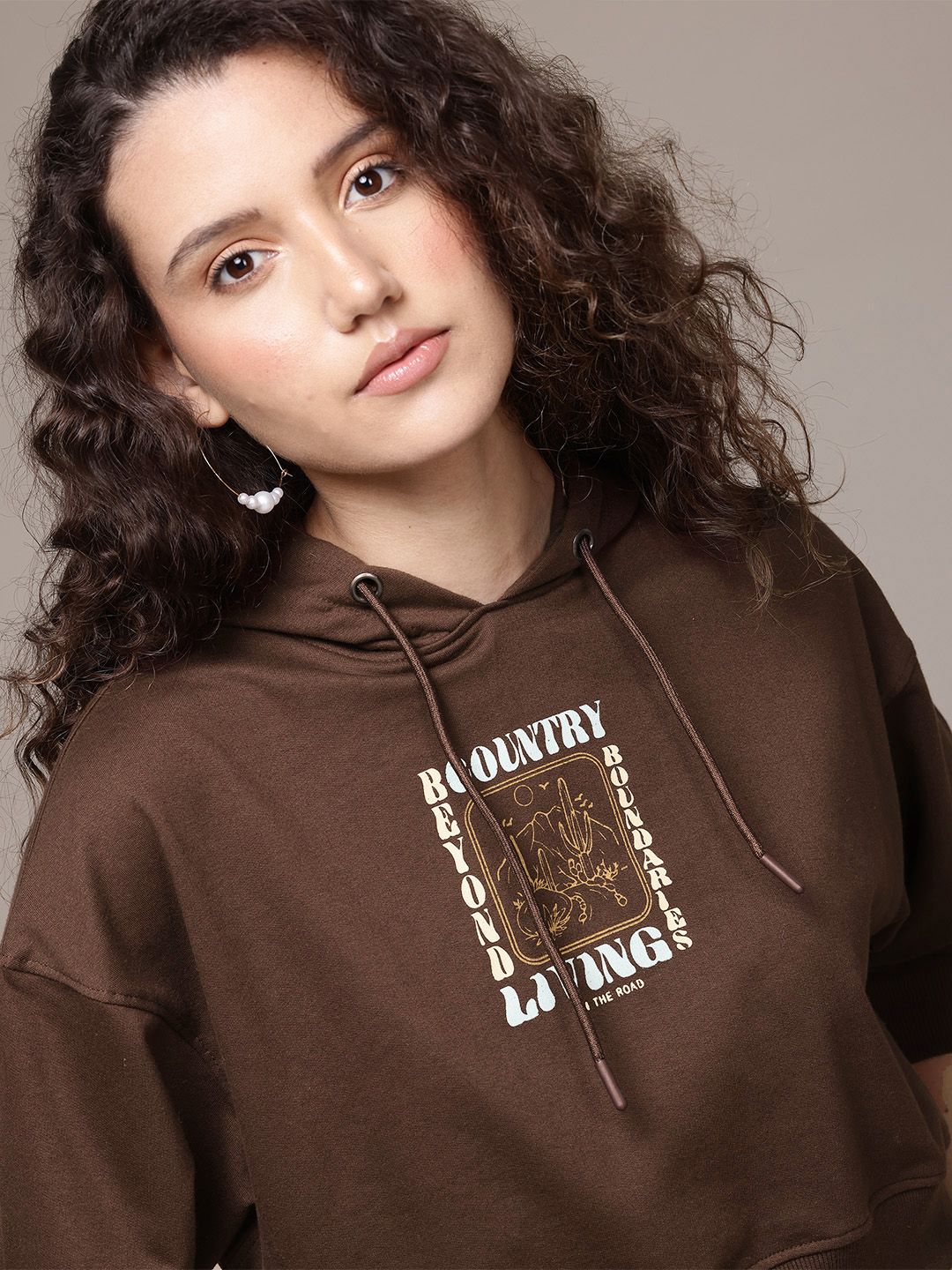 Roadster The Roadster Lifestyle Co. Printed Hooded Sweatshirt