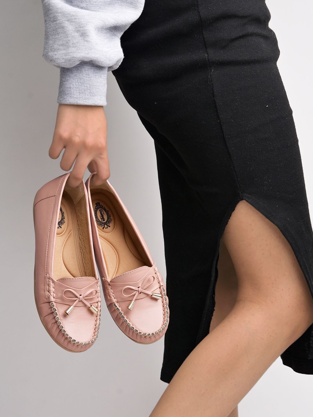 Shoetopia Girls Round Toe Loafers