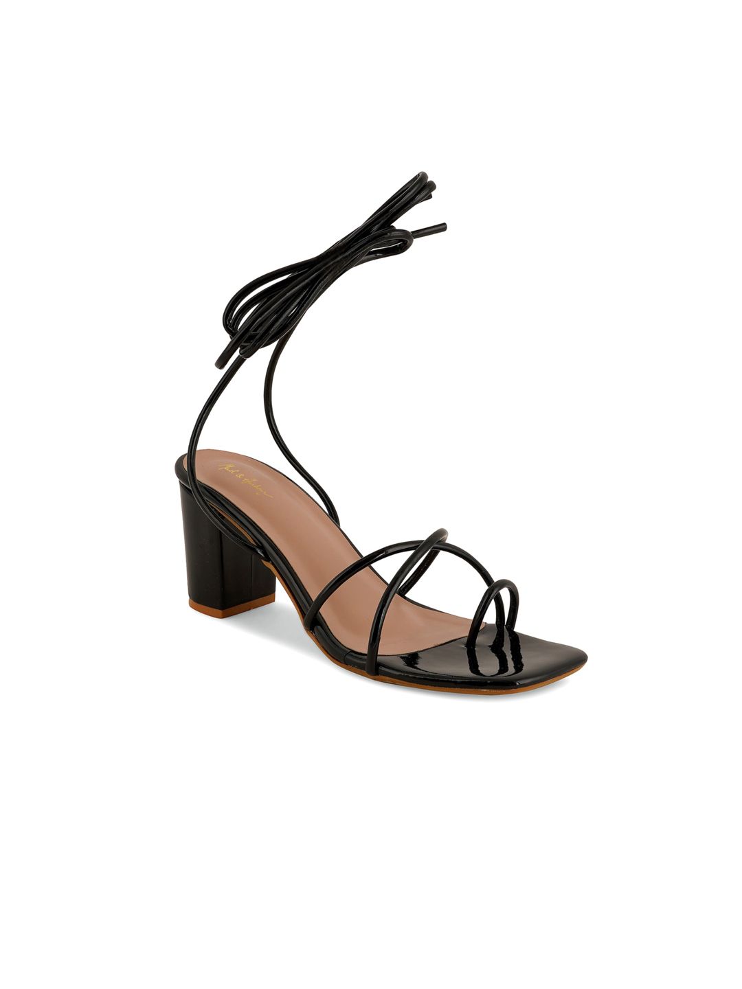 【J21920】The Gladiators Buy Mast & Harbour Open Toe Lace Up Block Heeled Gladiators