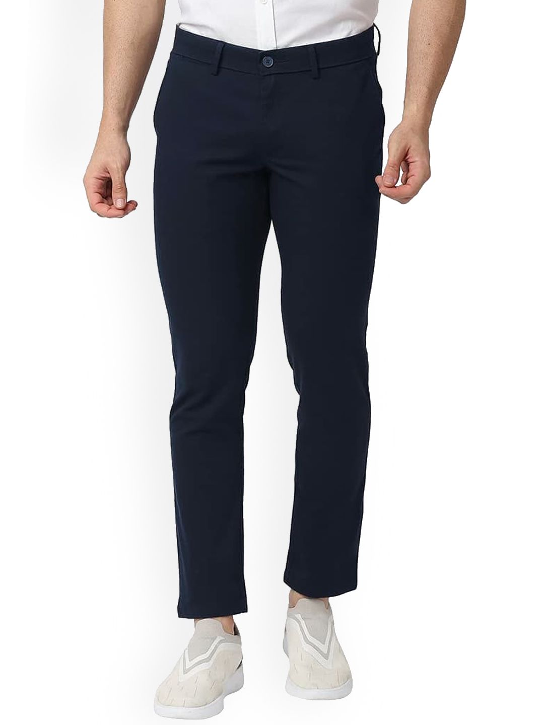 Basics Men Slim Fit Denim Cotton Trouser