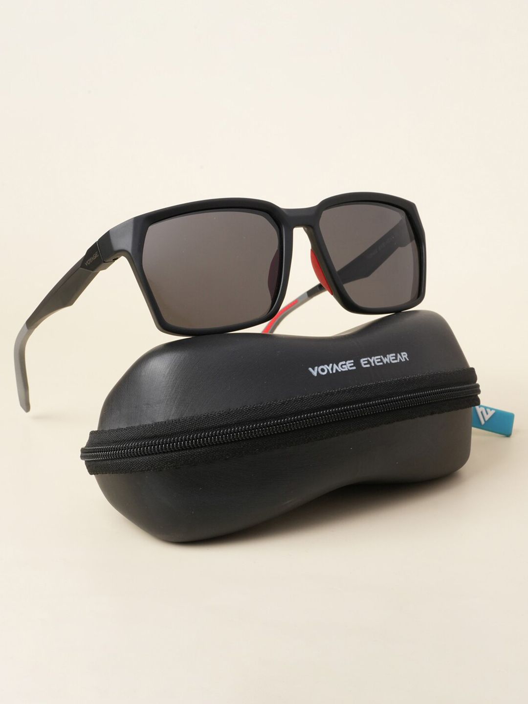 Voyage Unisex Wayfarer Sunglasses with Polarised and UV Protected Lens 58694PMG5284